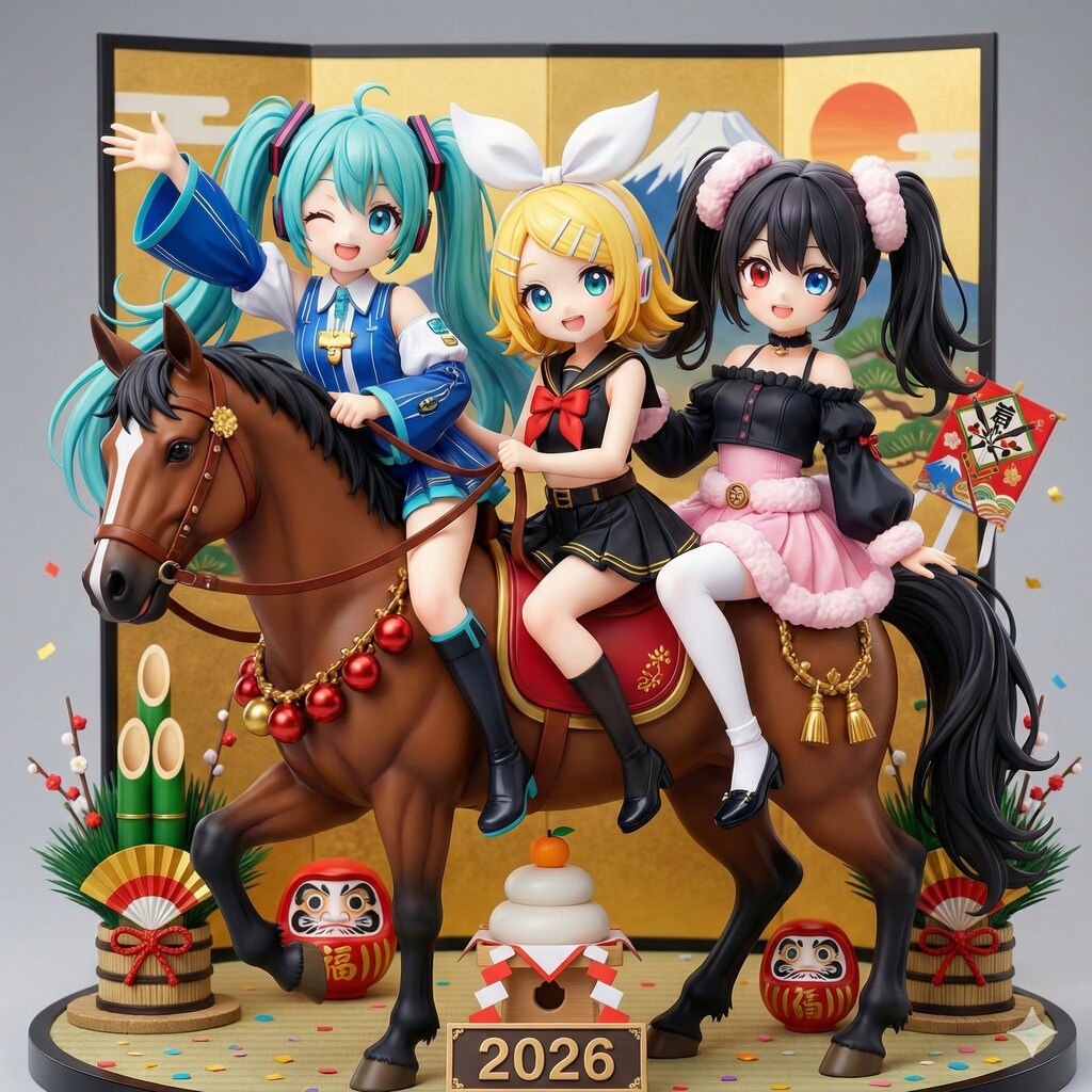 ミクさん 午年フィギュア