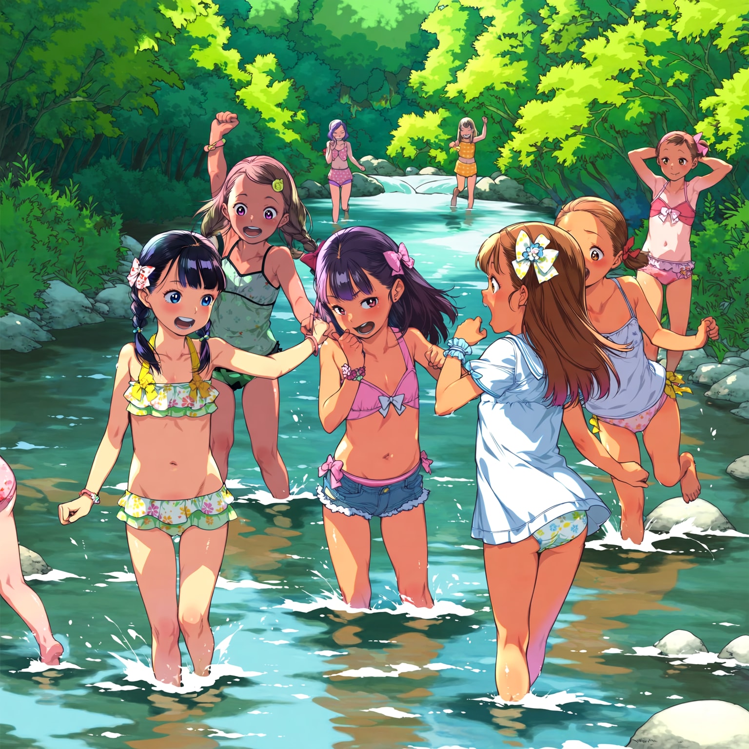 川遊び