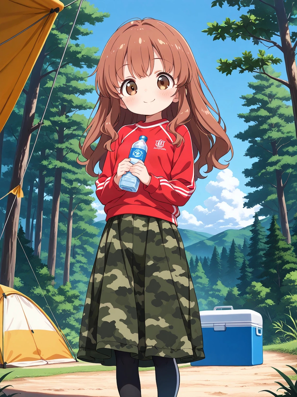 キャンプ場のかえでちゃん
