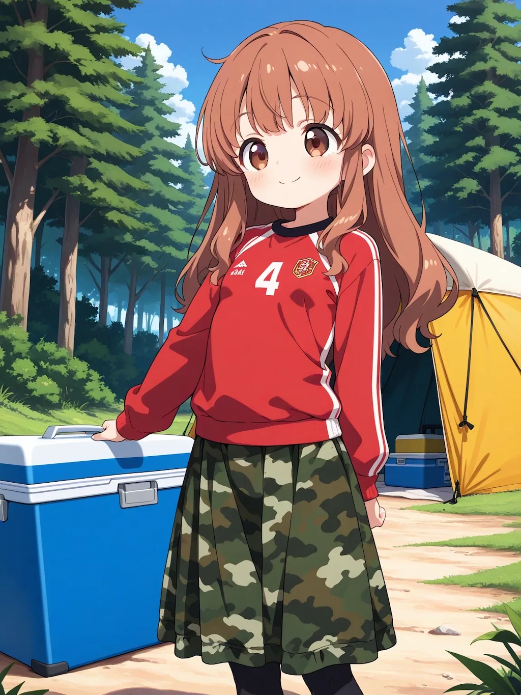 キャンプ場のかえでちゃん