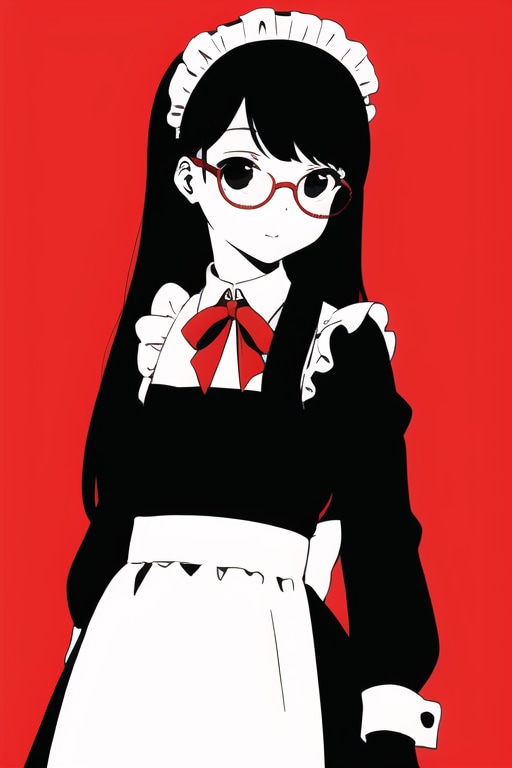 眼鏡っ娘な彼女30(べた塗り風)