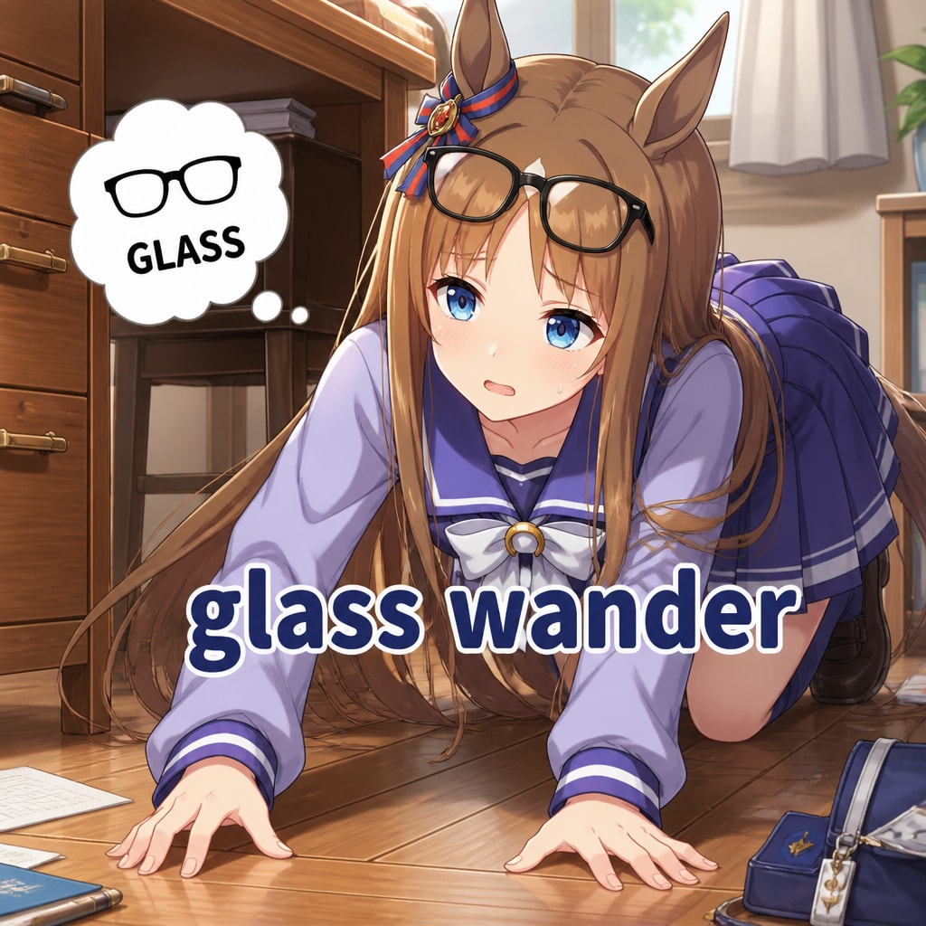 眼鏡を探し彷徨う