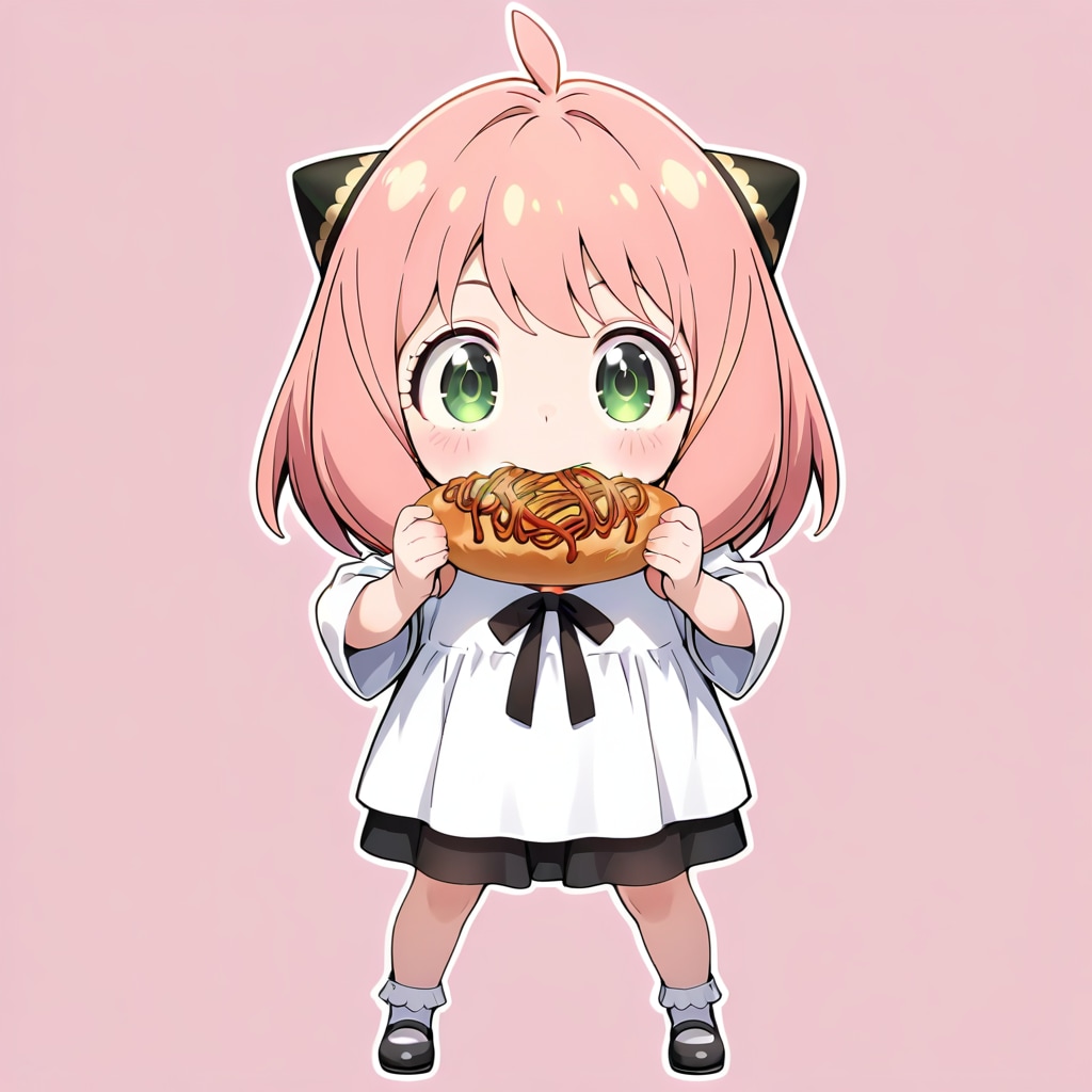 アーニャ　やきそばパン　2025/12/15 | の人気AIイラスト・グラビア