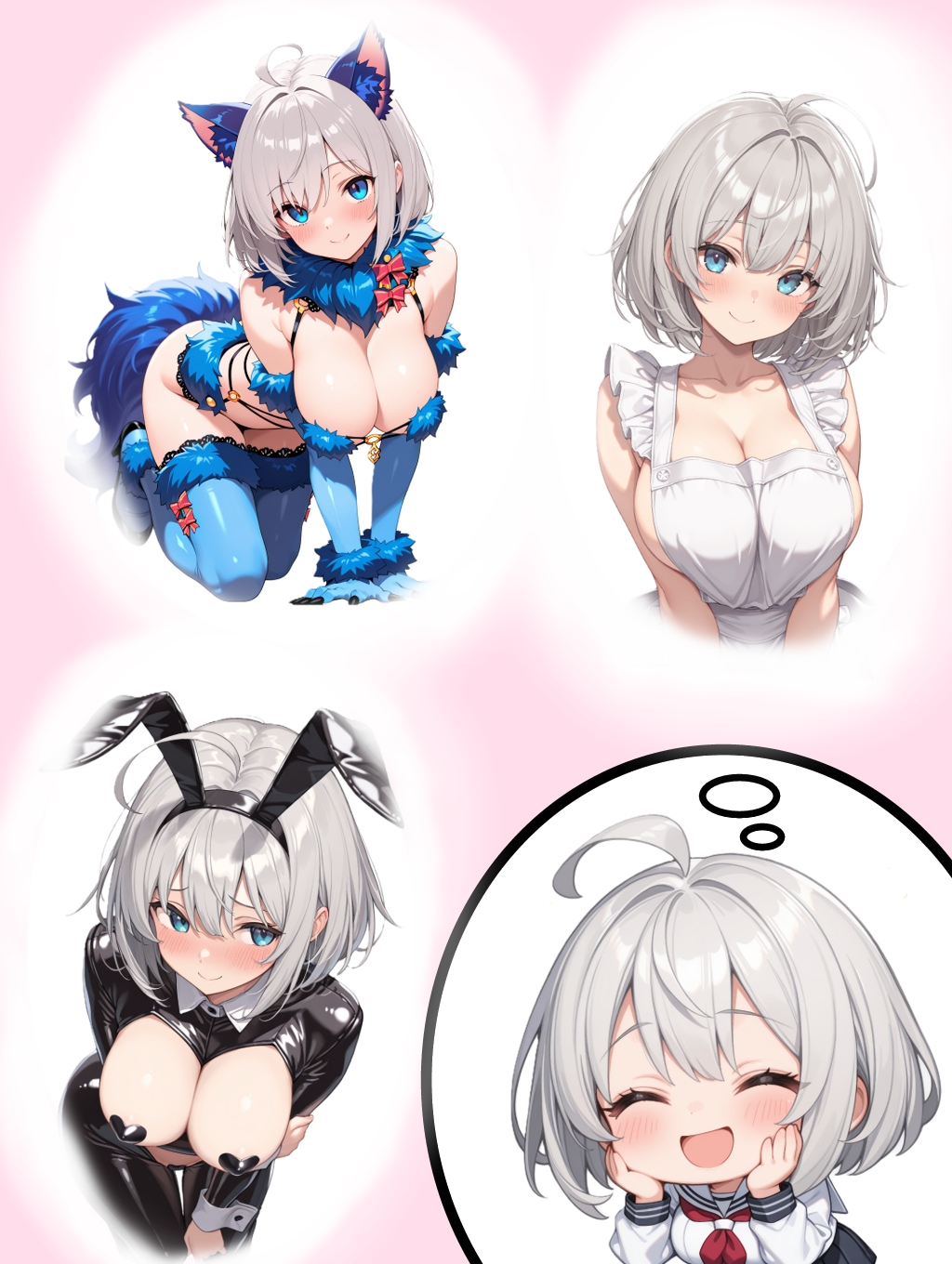 真面目顔して脳内は真っピンク（謎の光無し＆各単品画像）
