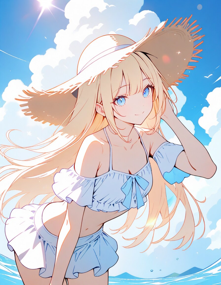 夏の海と四季姉さんズXL | の人気AIイラスト・グラビア