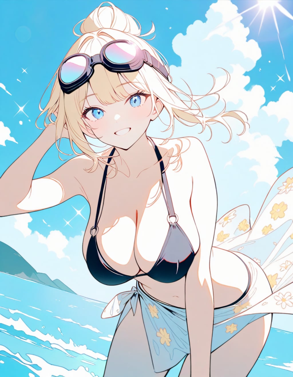 夏の海と四季姉さんズXL