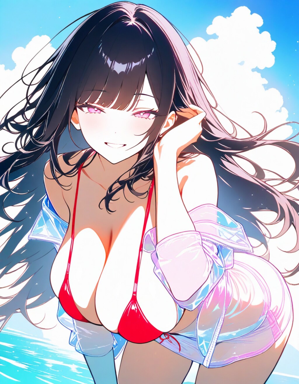 夏の海と四季姉さんズXL