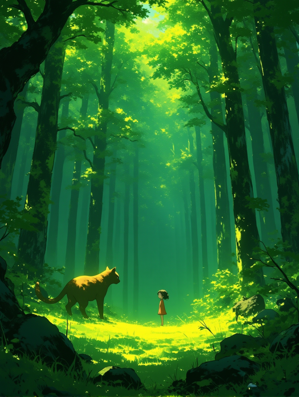 森と山猫と少女_8