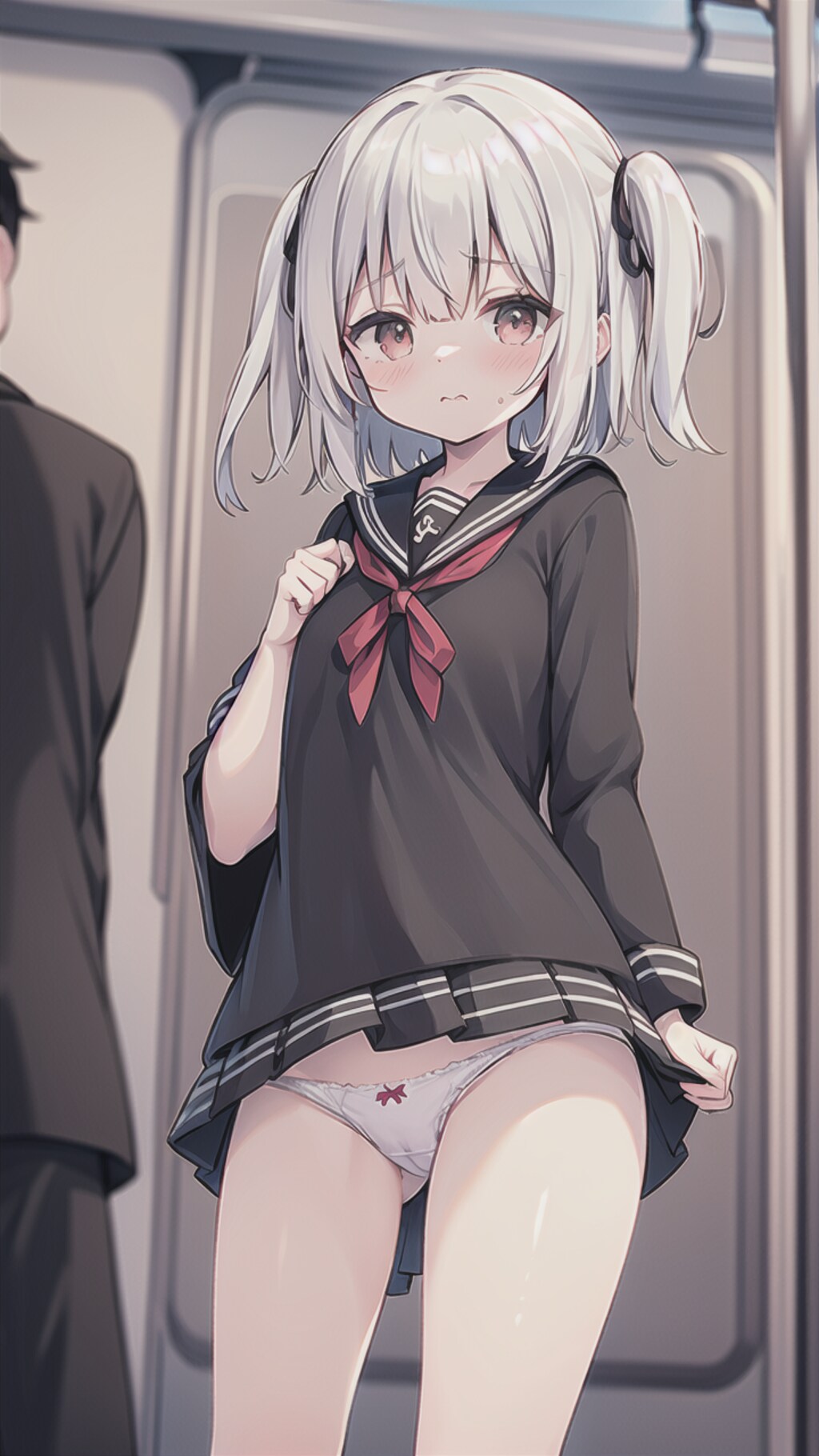 スカート、みぢかすぎだよぉ。。