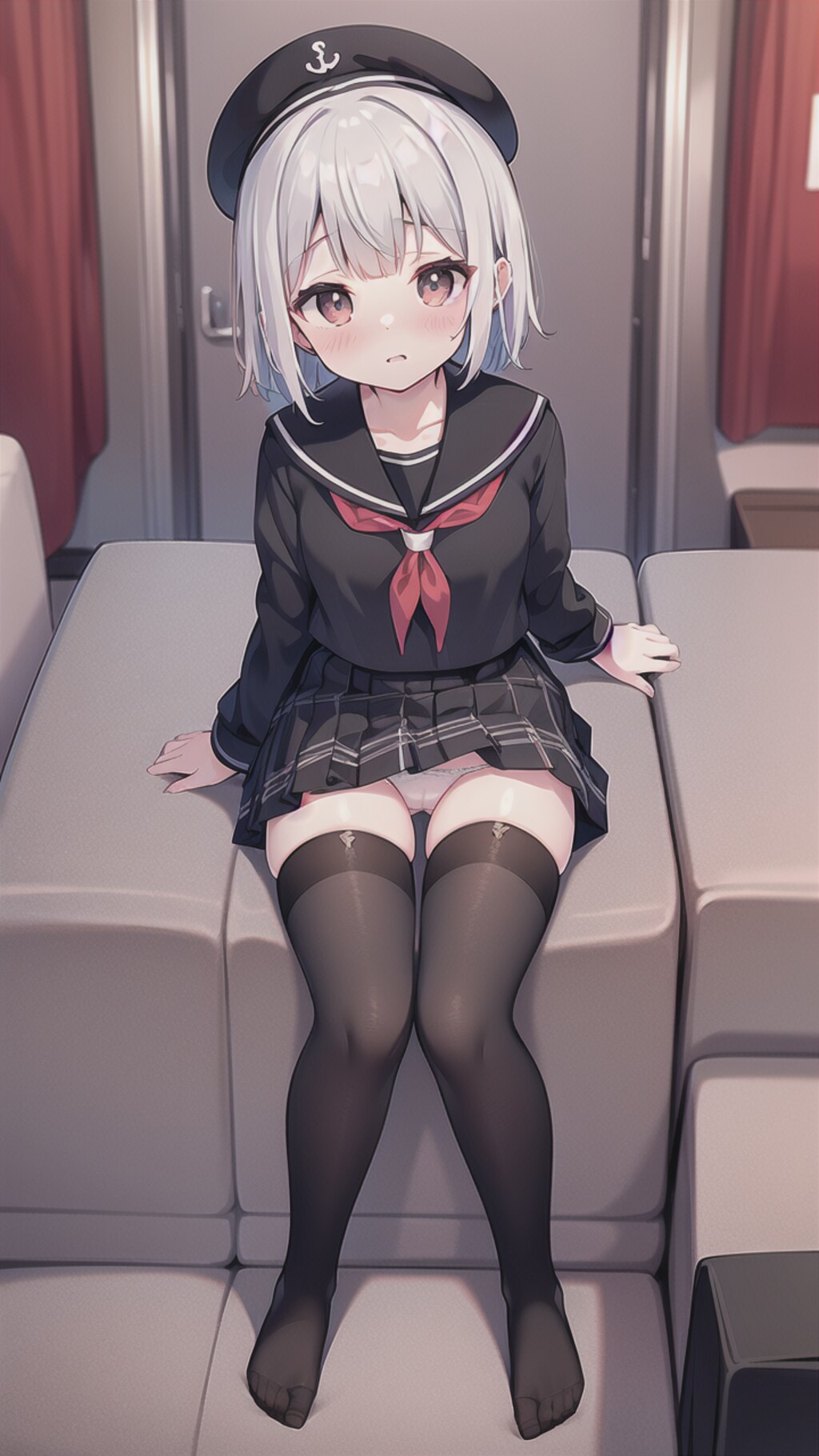 スカート、みぢかすぎだよぉ。。