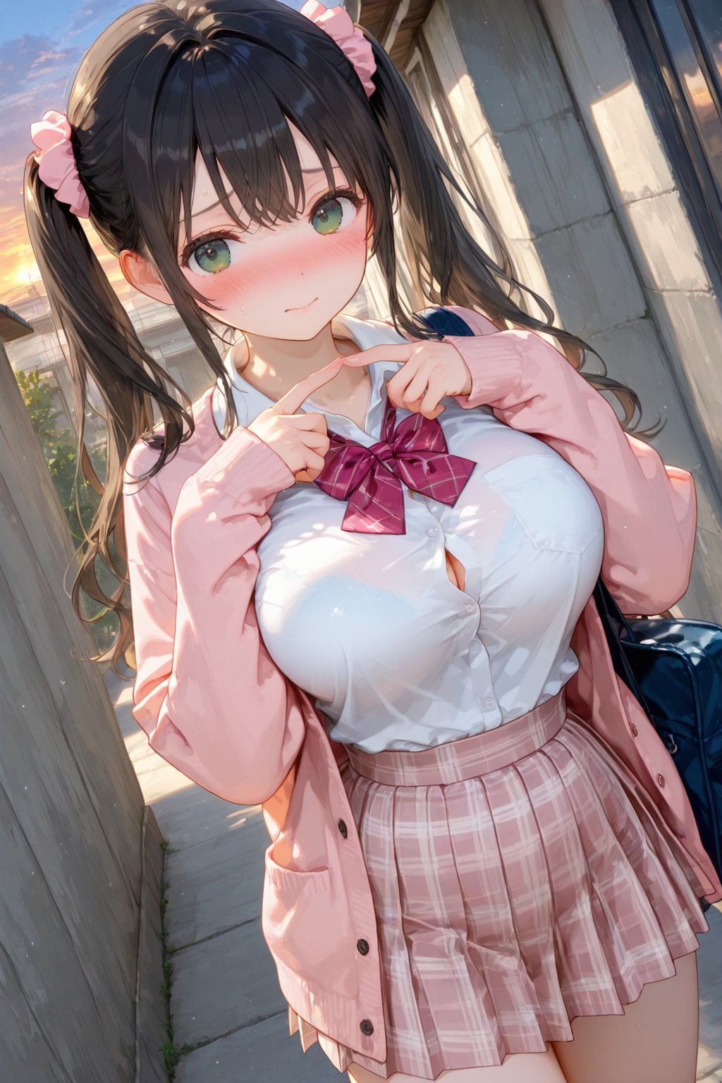 大人しそうなロリ顔して放尿鑑賞でお小遣いを稼ぐけしからん女子高生にオジサンが肉棒制裁する