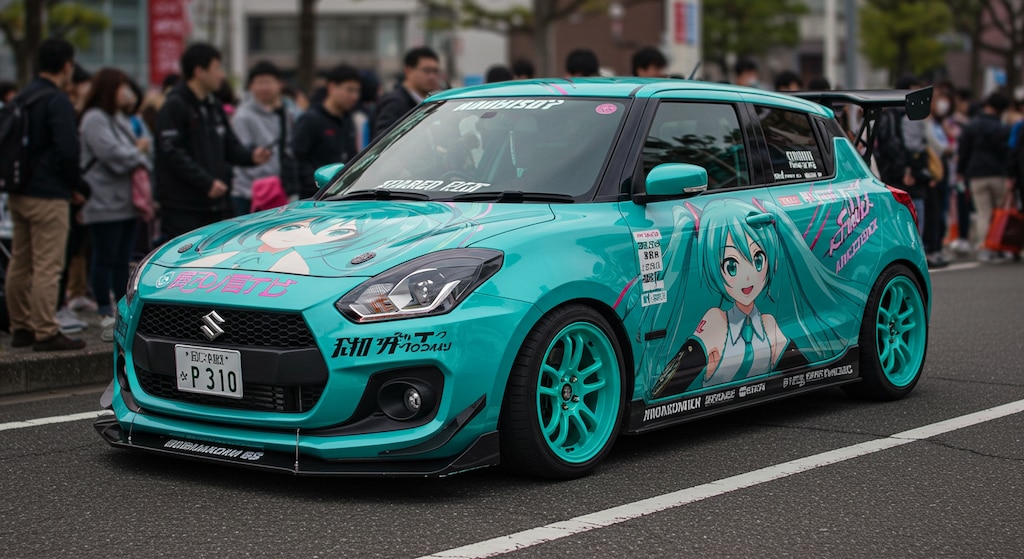 スイフトスポーツ初音ミク痛車