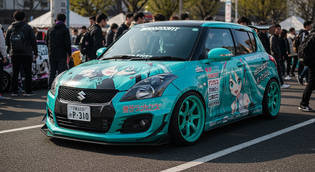 スイフトスポーツ初音ミク痛車