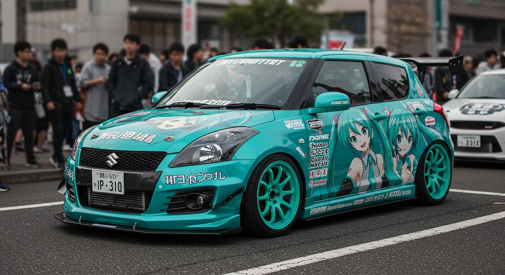 スイフトスポーツ初音ミク痛車