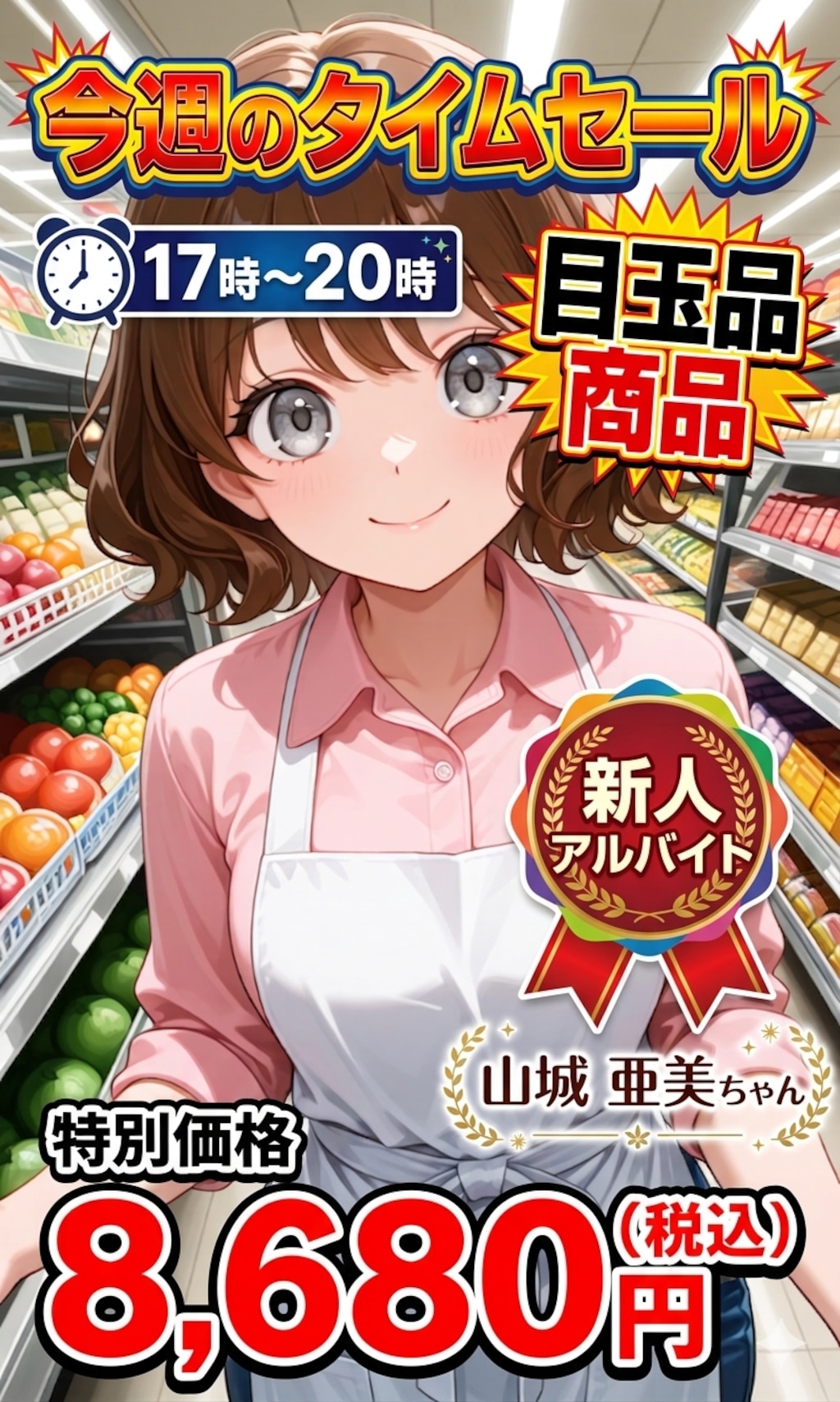 【予告】看板娘  私のバ先のタイムセールがＨなんです 山城亜美ちゃん編