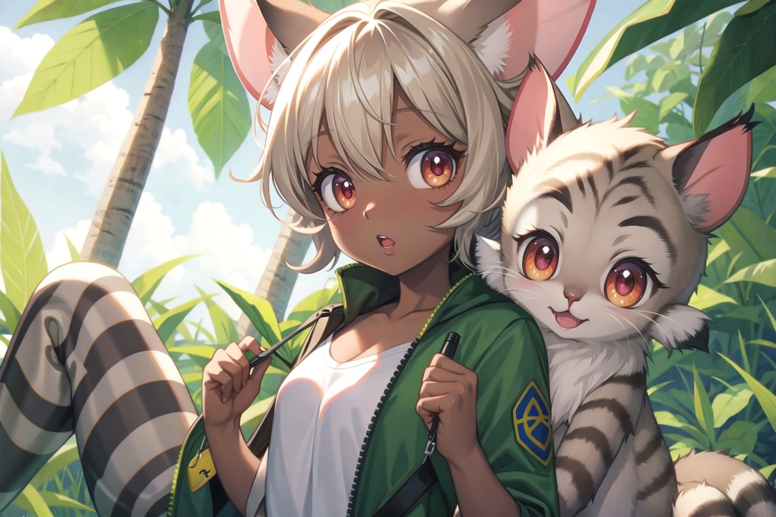 ブッシュ・ベイビー -大草原の小さな天使 | の人気AIイラスト・グラビア