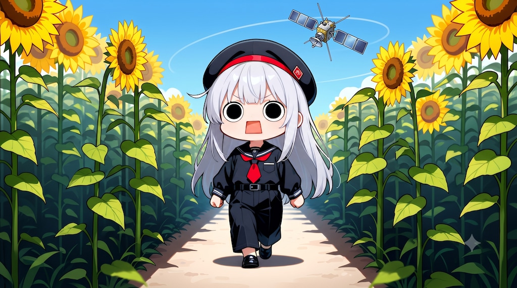 ひまわり向日葵えらいこっちゃ嬢