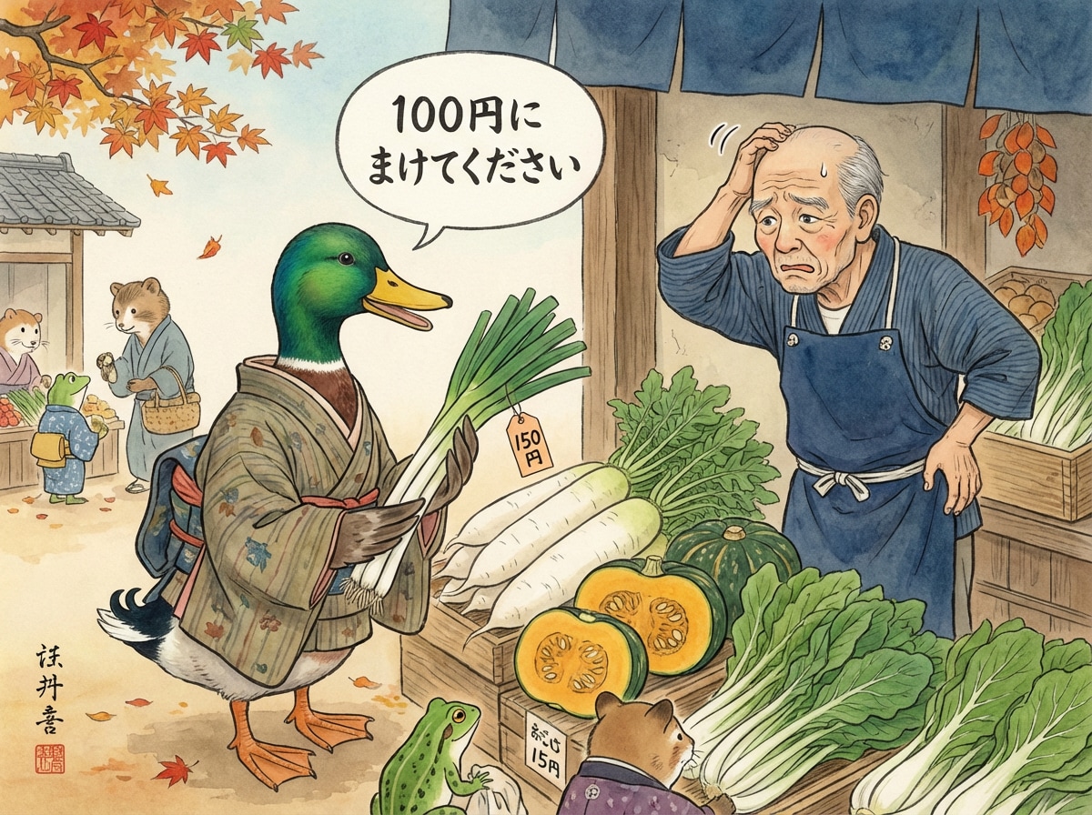 カモが値切ってくる | の人気AIイラスト・グラビア