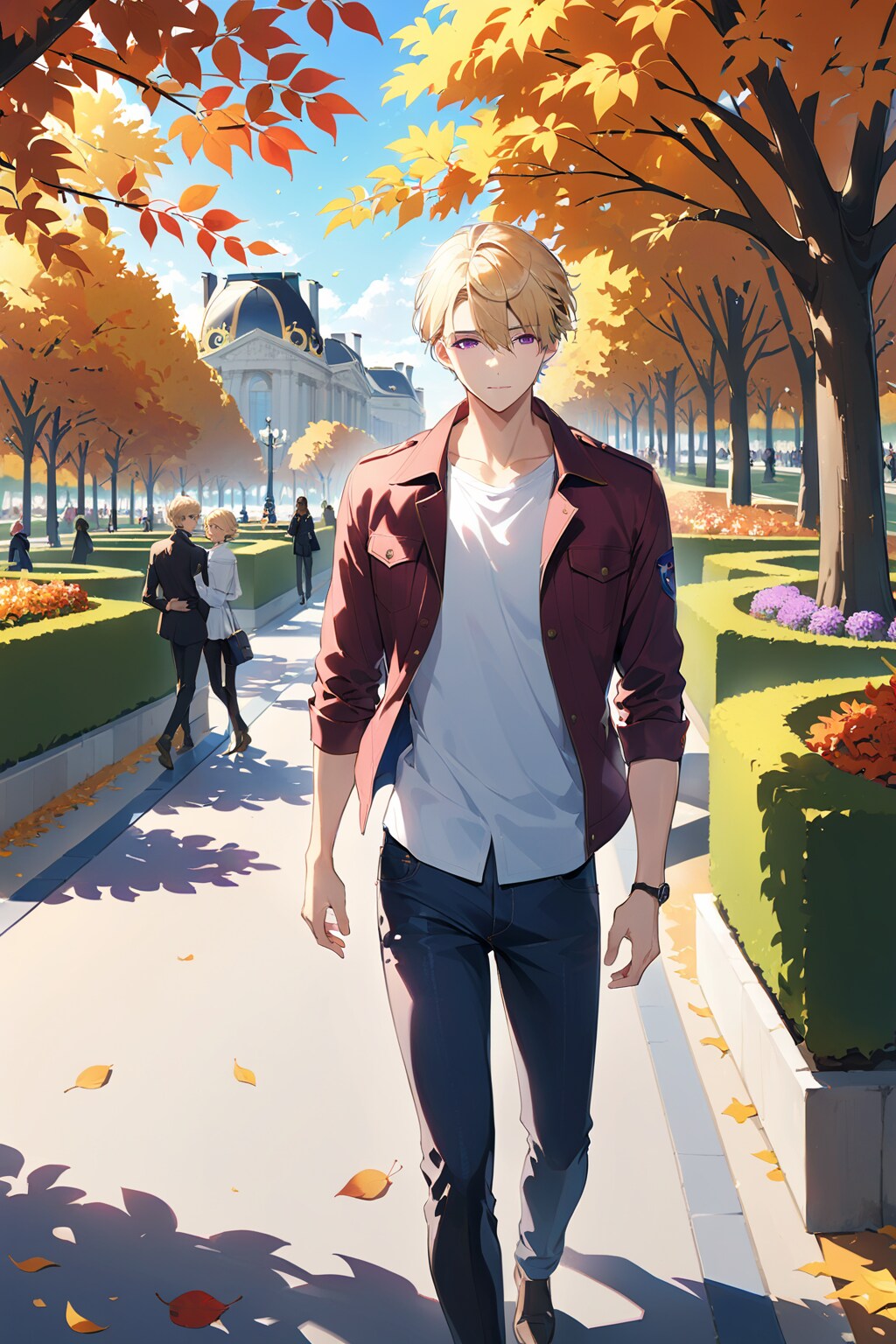 パリ チュイルリー庭園にて | の人気AIイラスト・グラビア