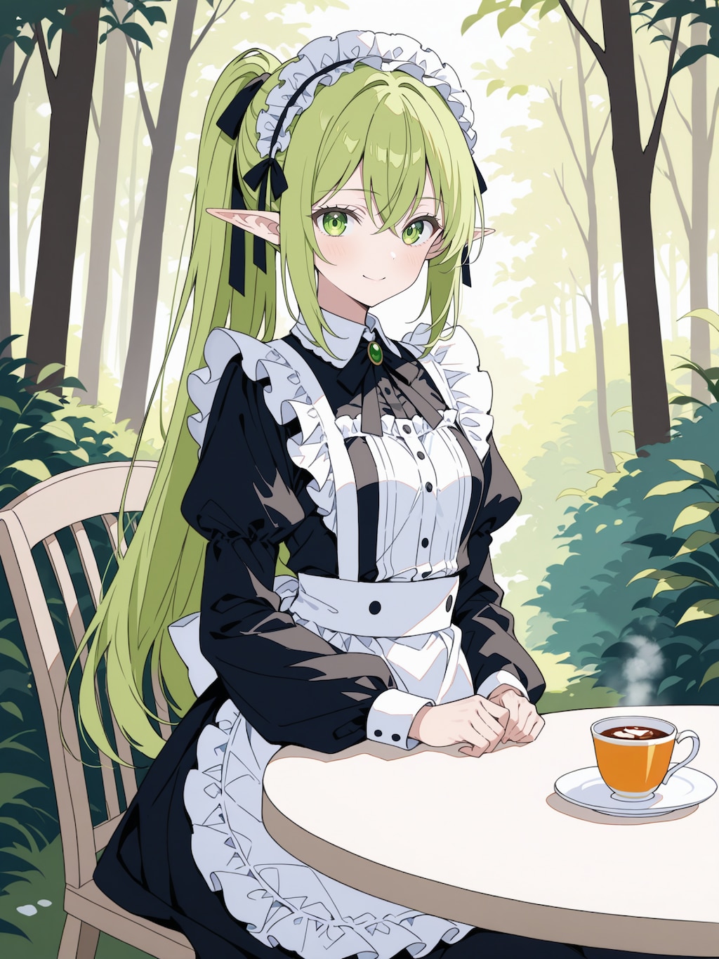 今日のエルフの森のカフェ