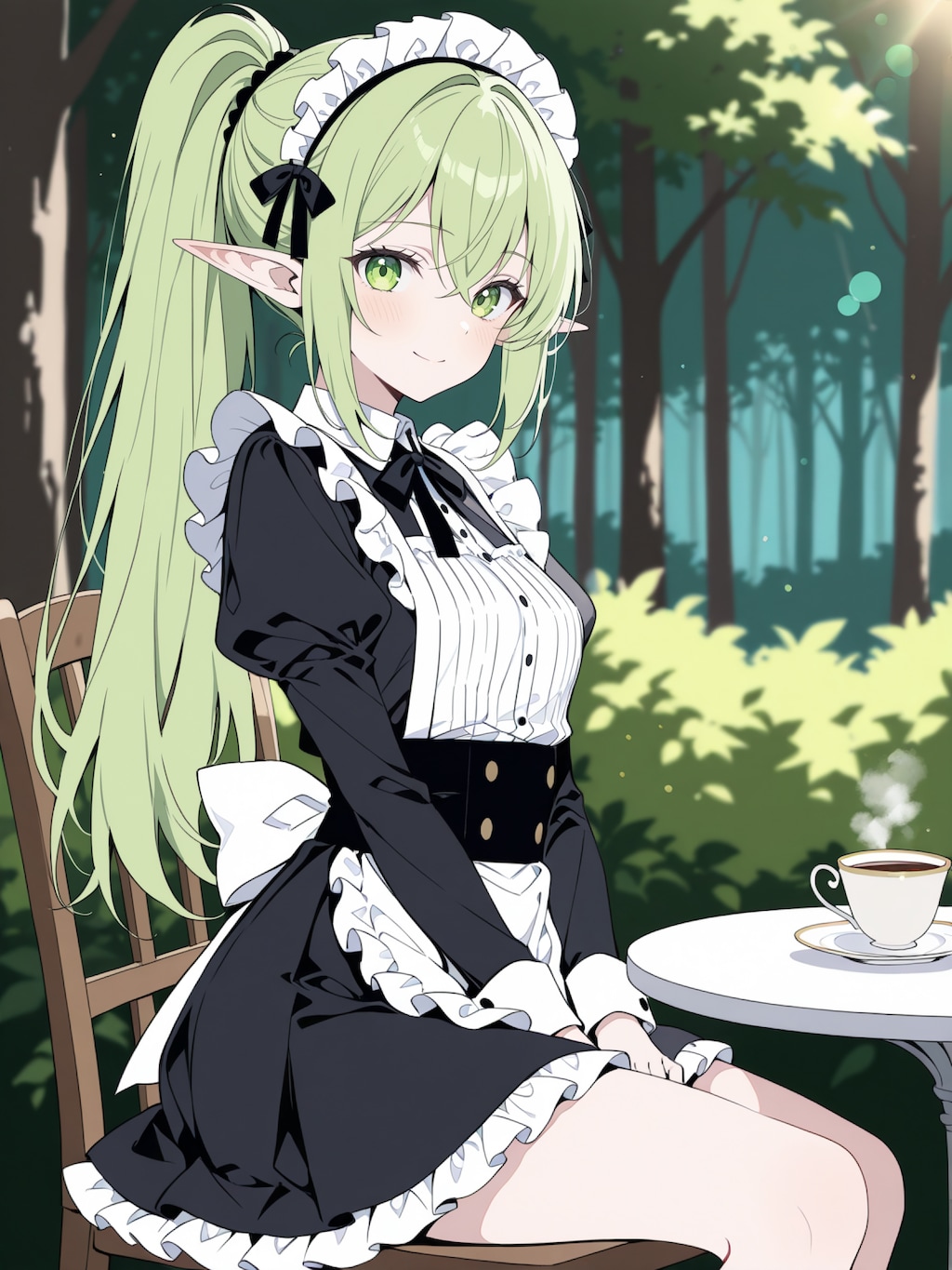 今日のエルフの森のカフェ