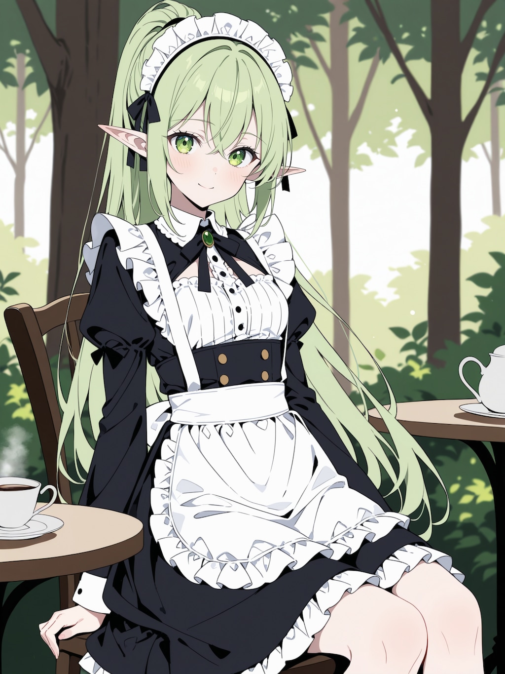 今日のエルフの森のカフェ