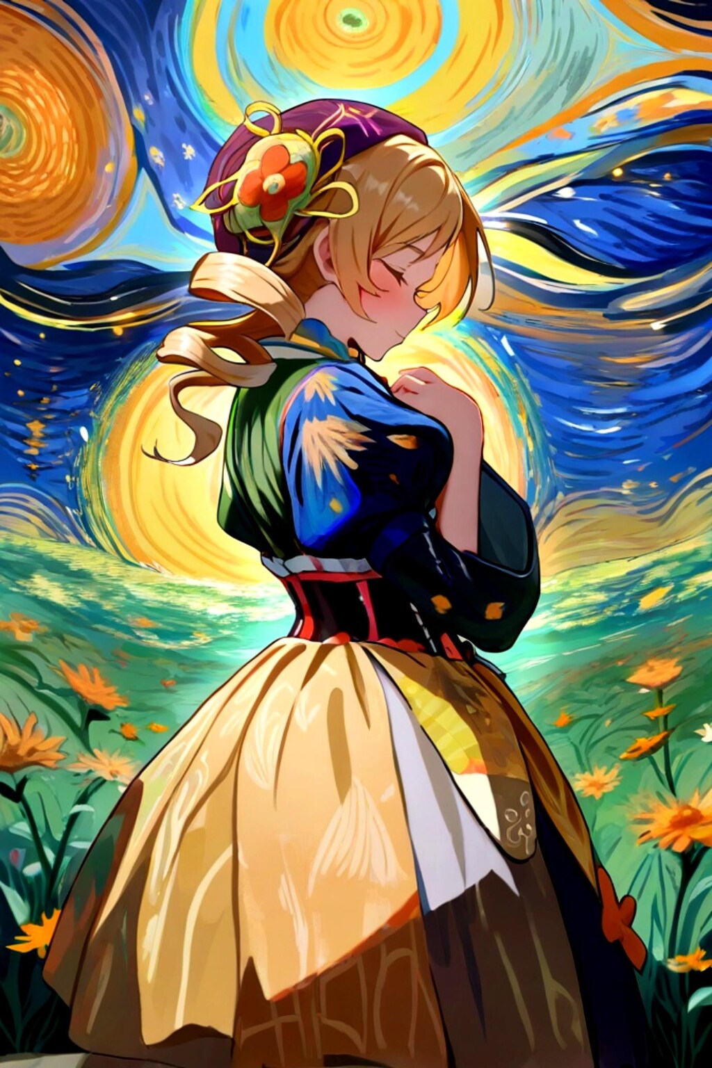 ゴッホ風の巴マミ