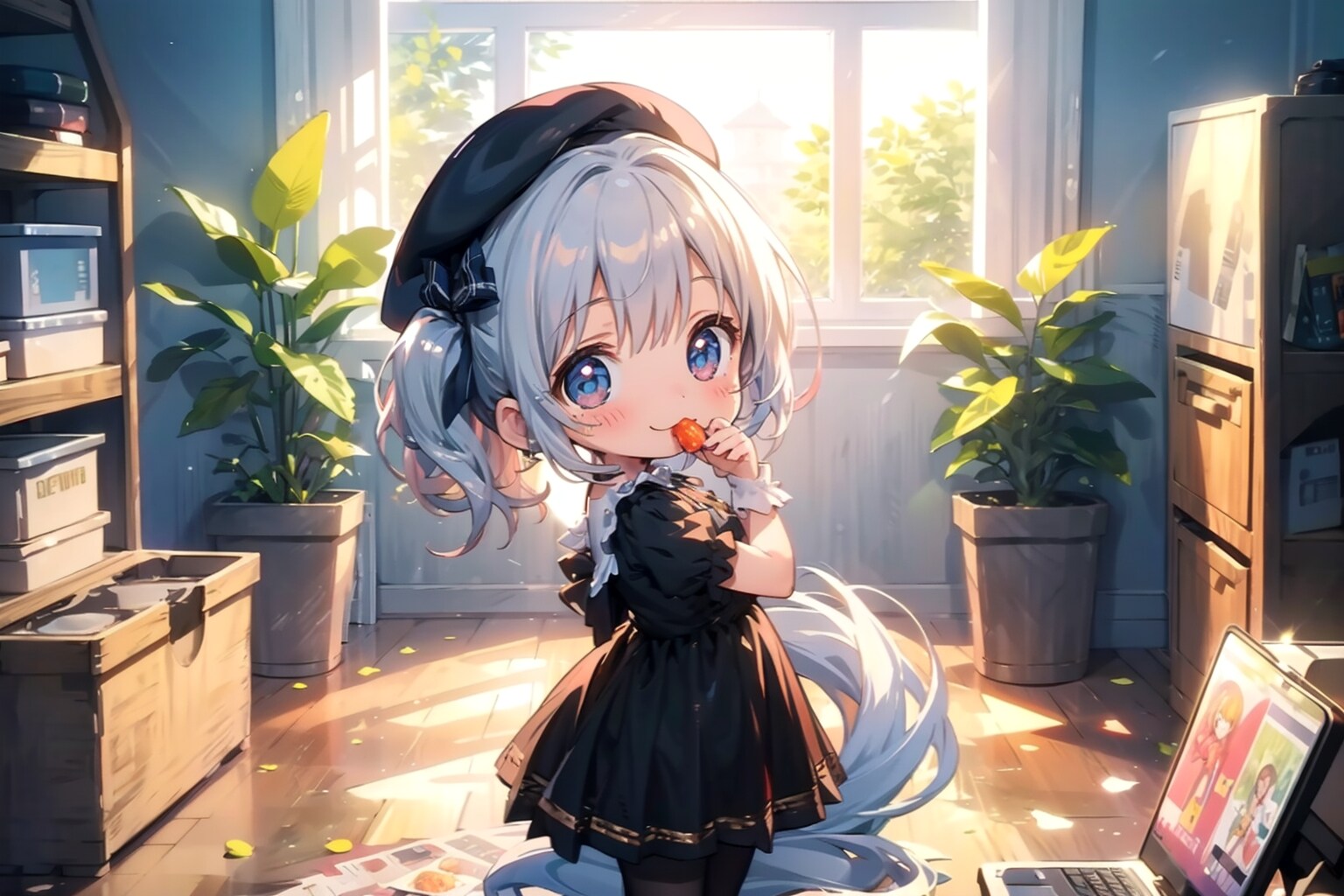 ちびちゃんのノートPC。 | の人気AIイラスト・グラビア
