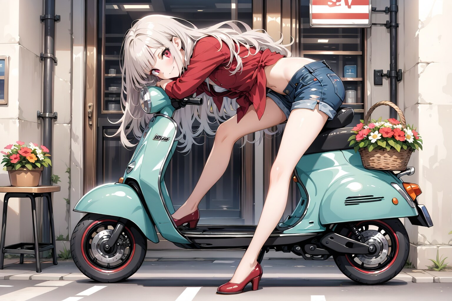 愛車はベスパ | の人気AIイラスト・グラビア