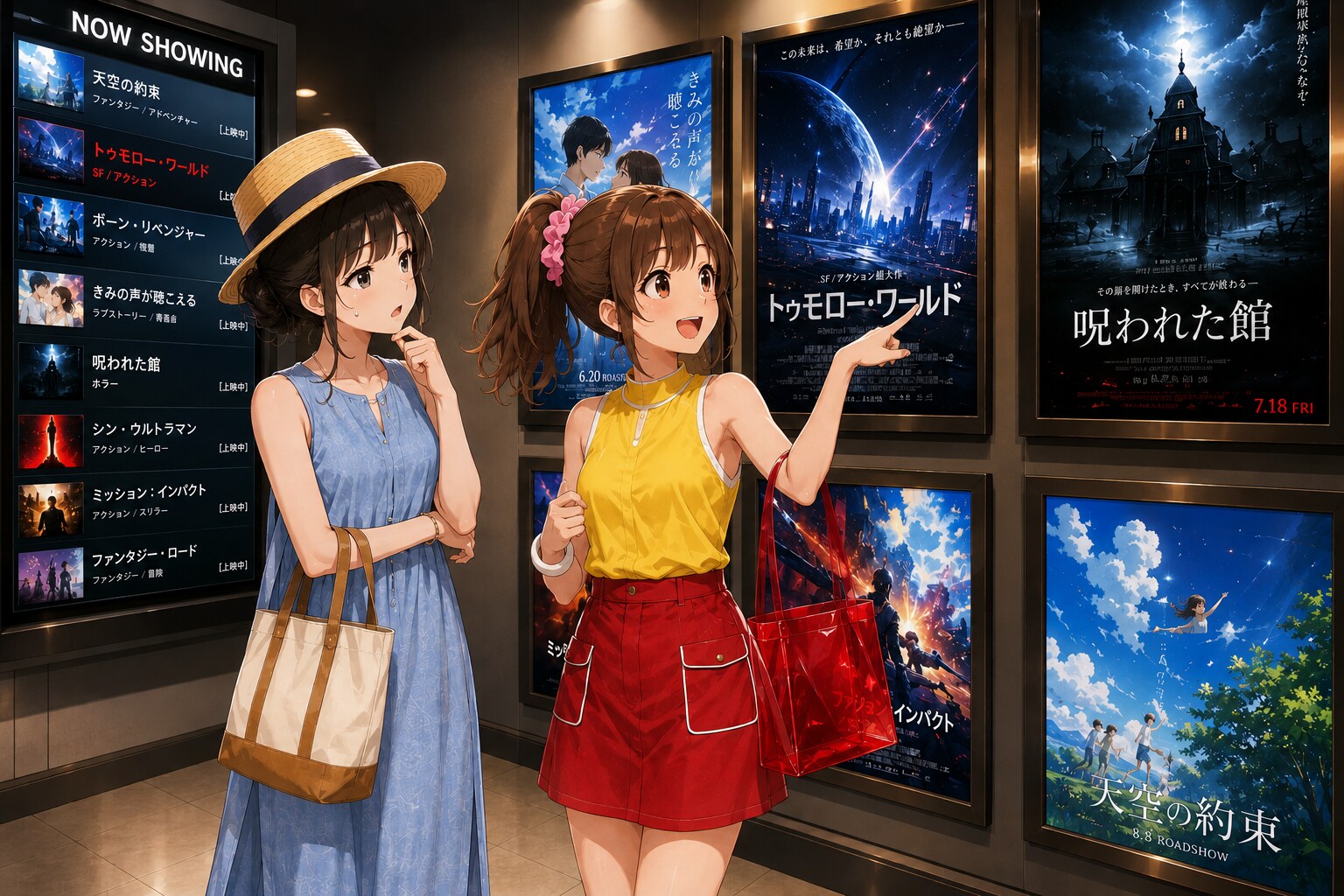 映画を見たよ