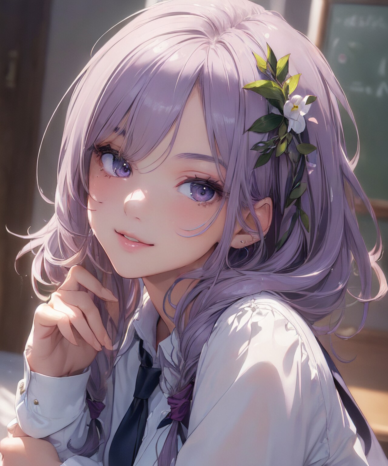 紫髪のJKさん