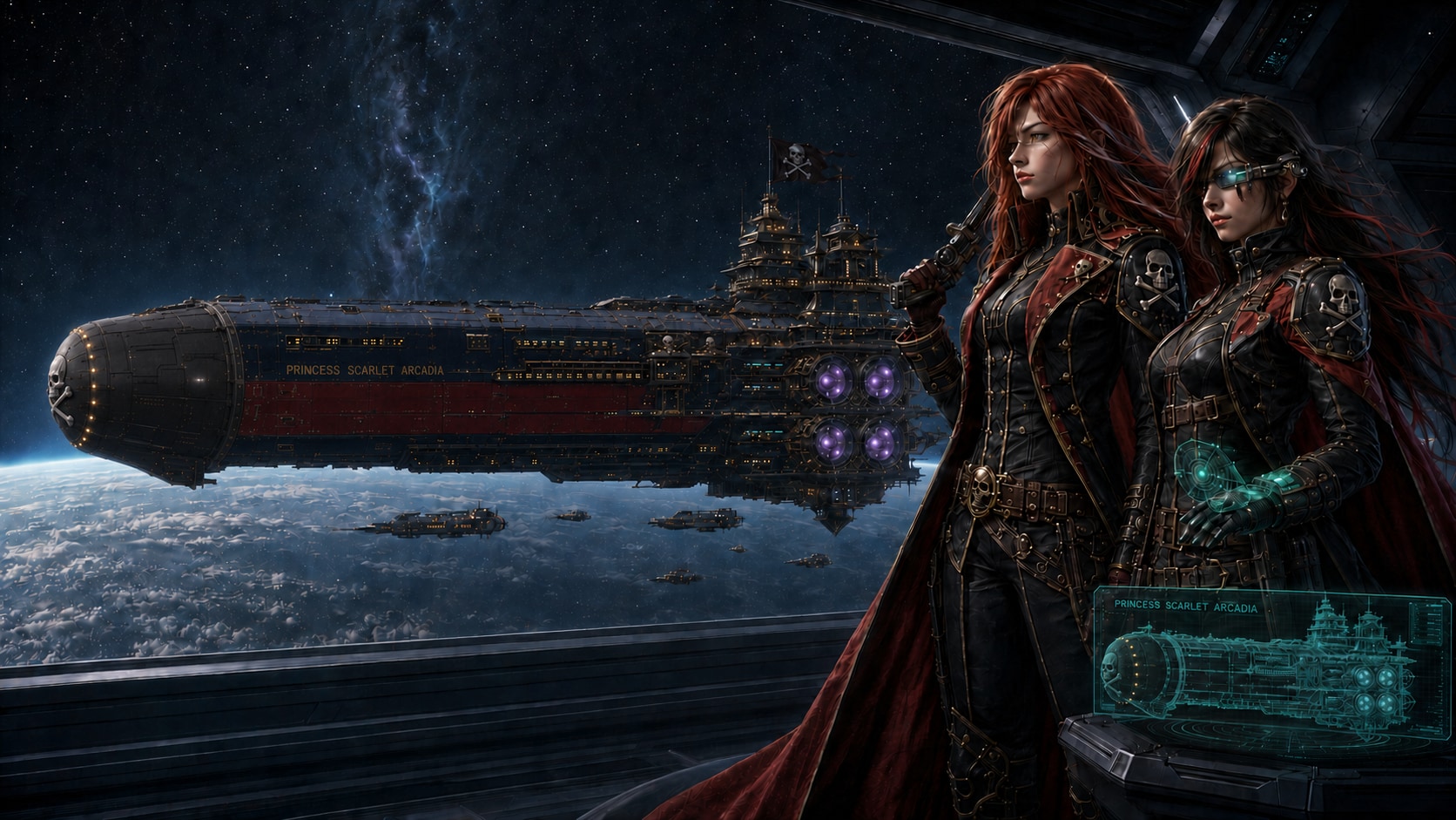 宇宙海賊の親を持つ姉妹が宇宙艦をつくった