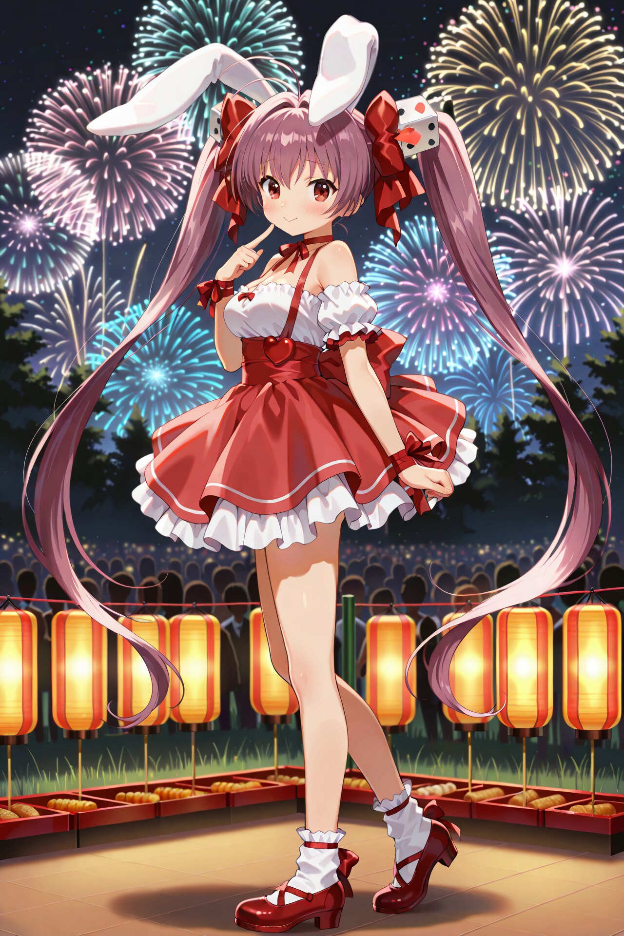 ラ・ビ・アン・ローズと花火デート | の人気AIイラスト・グラビア