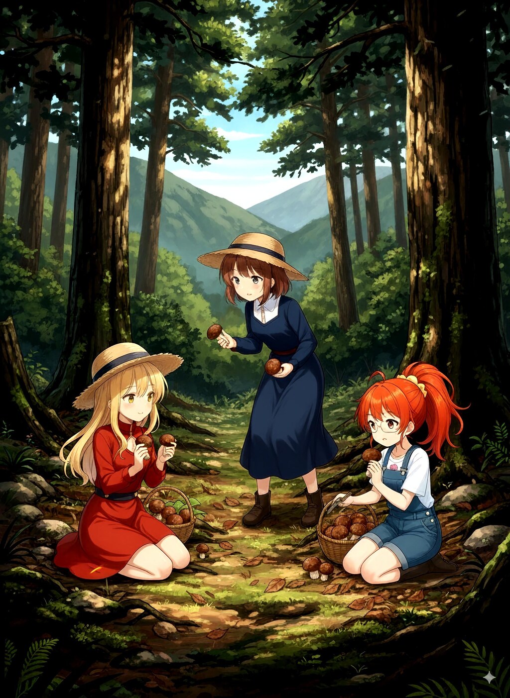 いくすんさんの蓮華ちゃんと秋の収穫だべ