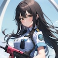 女子警官の銃持ち画像試作1 5枚目