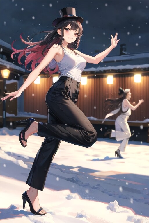 かっこかわいいダンサー白鳥英美梨　さっぽろ雪まつりで、ダンス！
