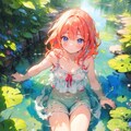 水際の少女 4枚目