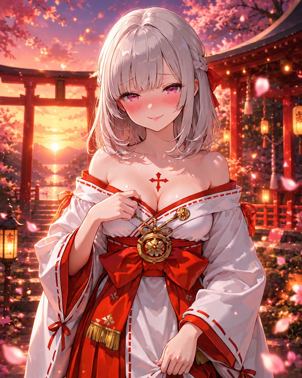 夕焼け巫女