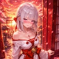 夕焼け巫女 2枚目