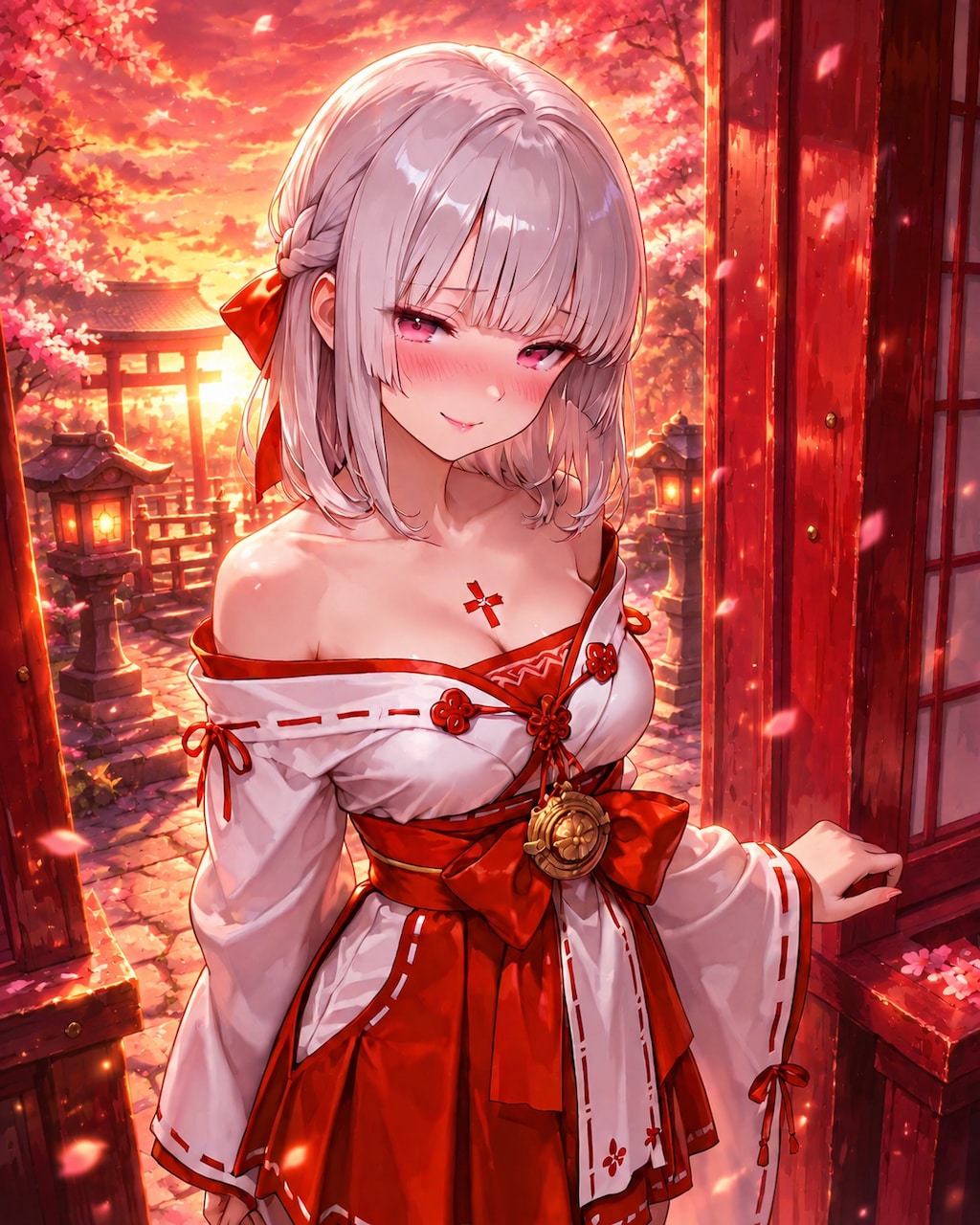 夕焼け巫女
