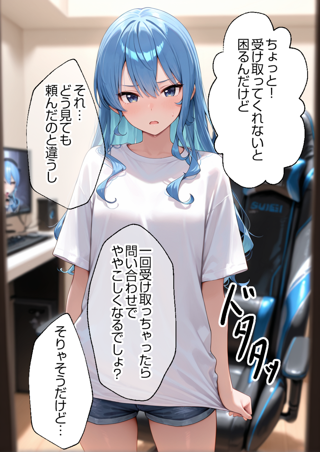 星街すいせい#2受け取ってもらえず家の中に入ることに...!?