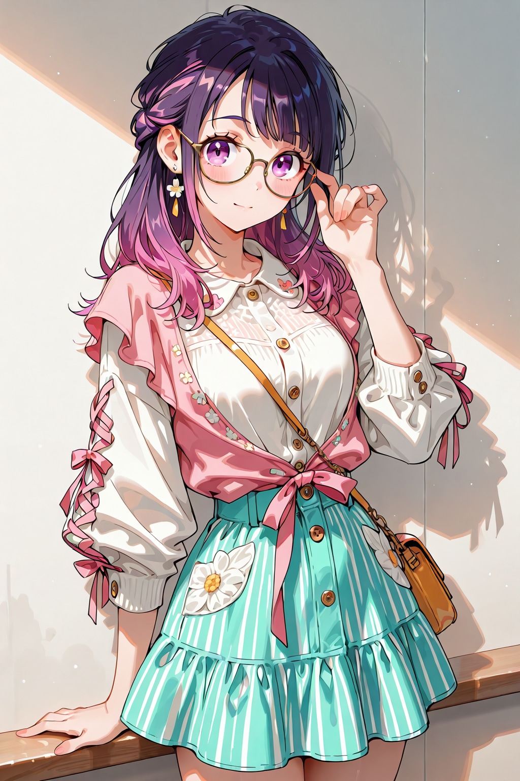 メガネ美少女 | の人気AIイラスト・グラビア