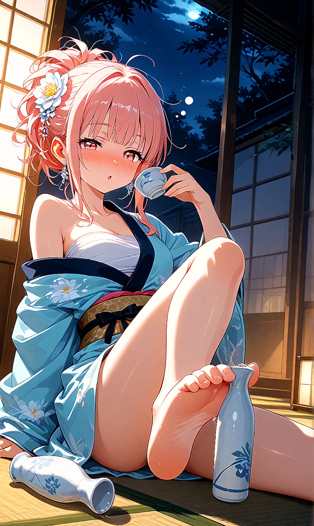 足指ではさむチャレンジ（※再投稿）