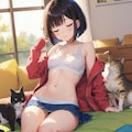 猫に嫉妬しています！💢 2枚目