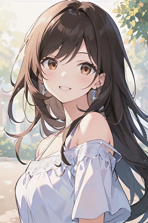 爽やかな笑顔