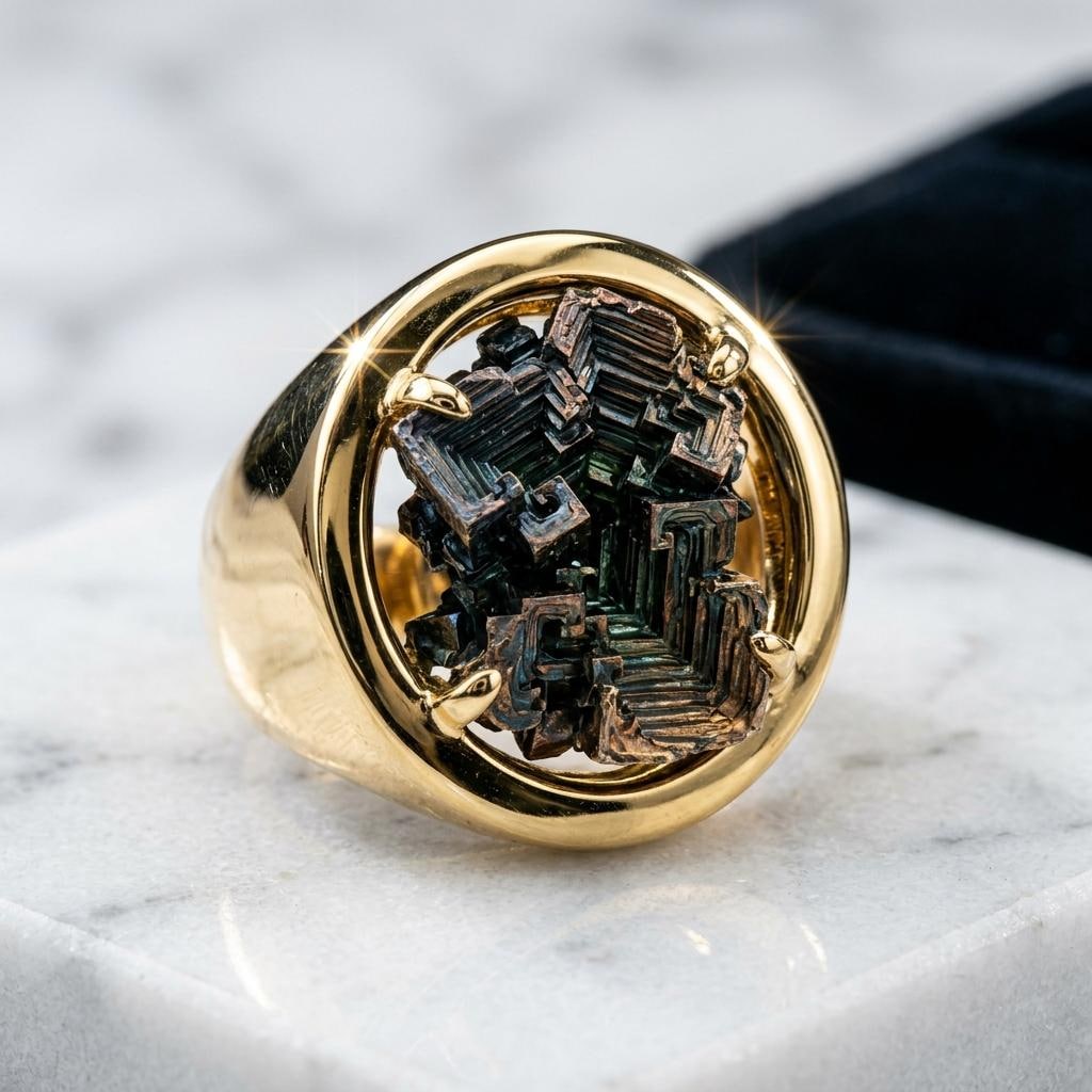 新しい結婚指輪の形　ビスマスと夫婦の関係：QSLの流動美