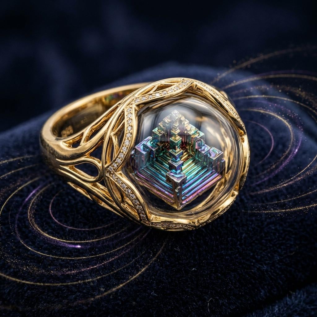 新しい結婚指輪の形　ビスマスと夫婦の関係：QSLの流動美