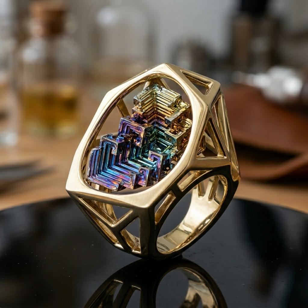 新しい結婚指輪の形　ビスマスと夫婦の関係：QSLの流動美