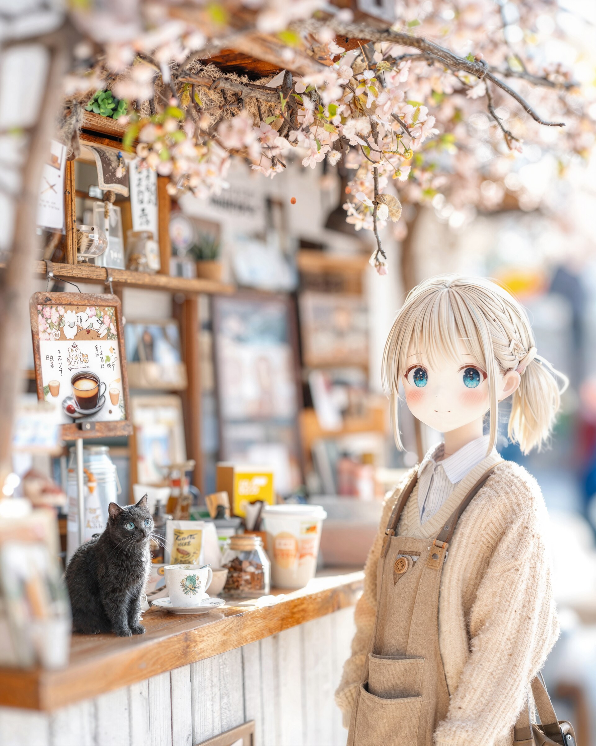 開店前の、やわらかな朝 | の人気AIイラスト・グラビア