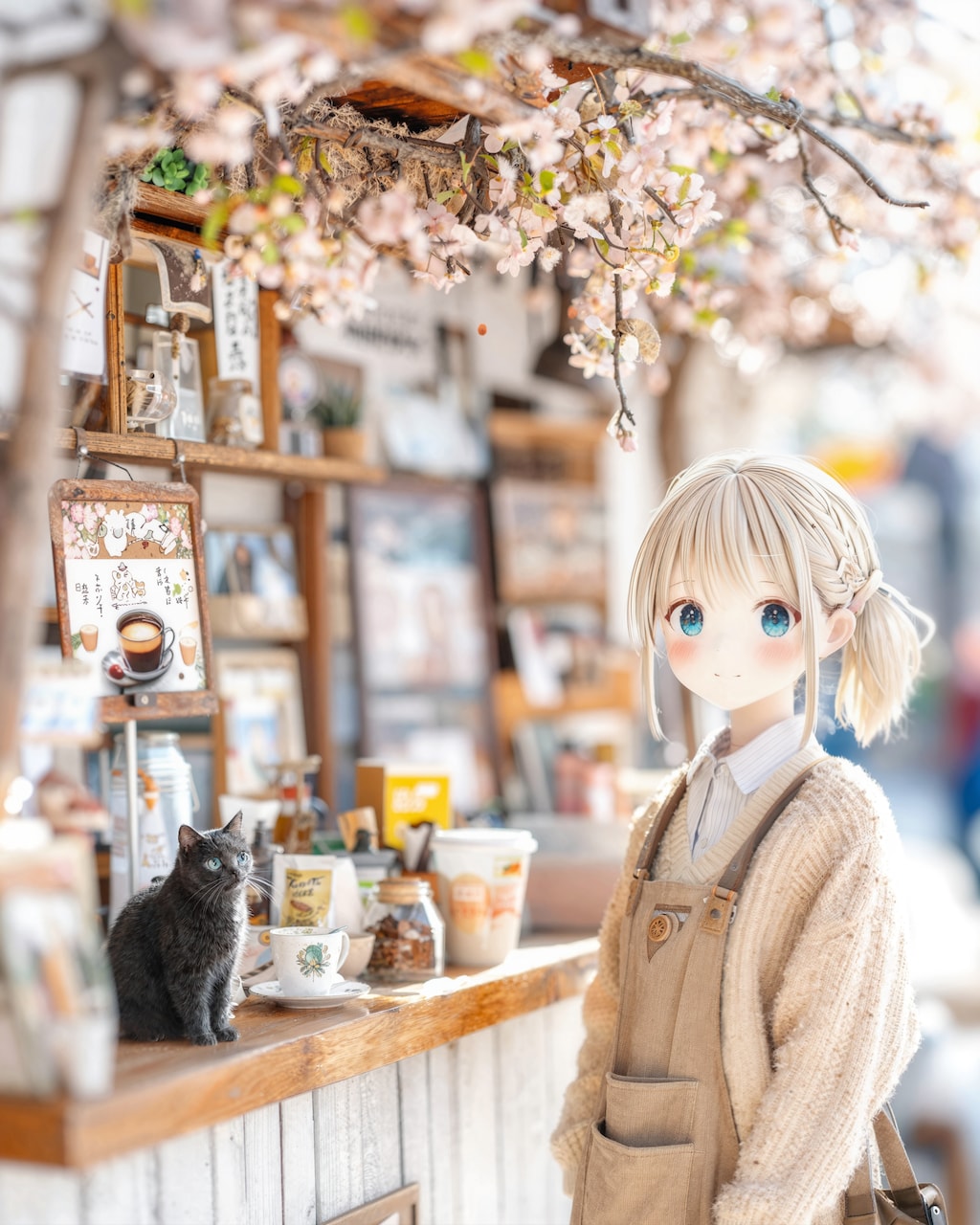 開店前の、やわらかな朝